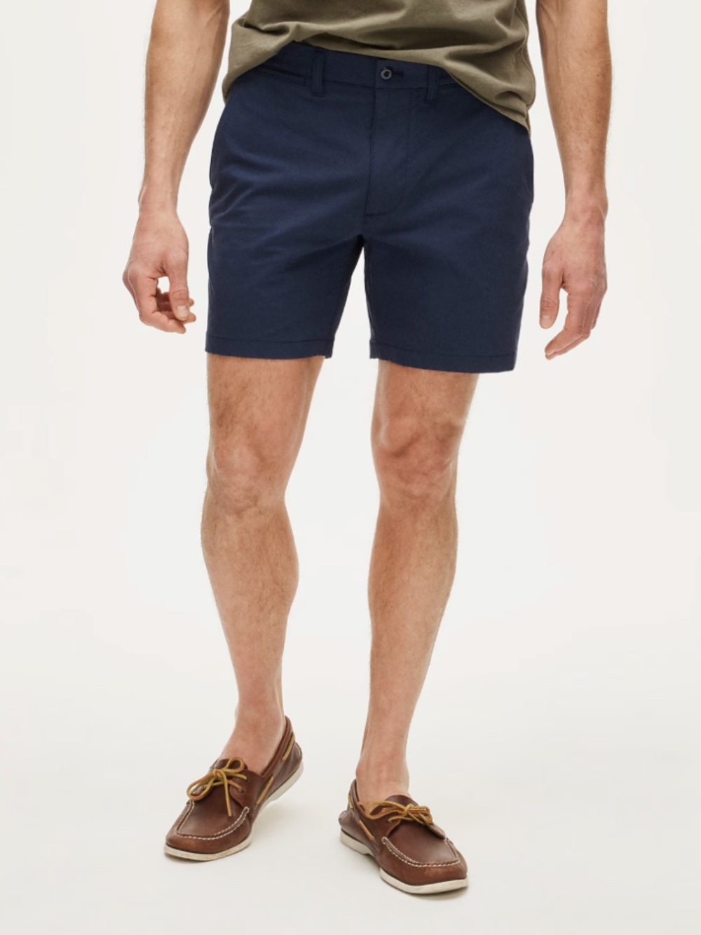 J. Crew Navy Blue 7" Chino Shorts Size 33